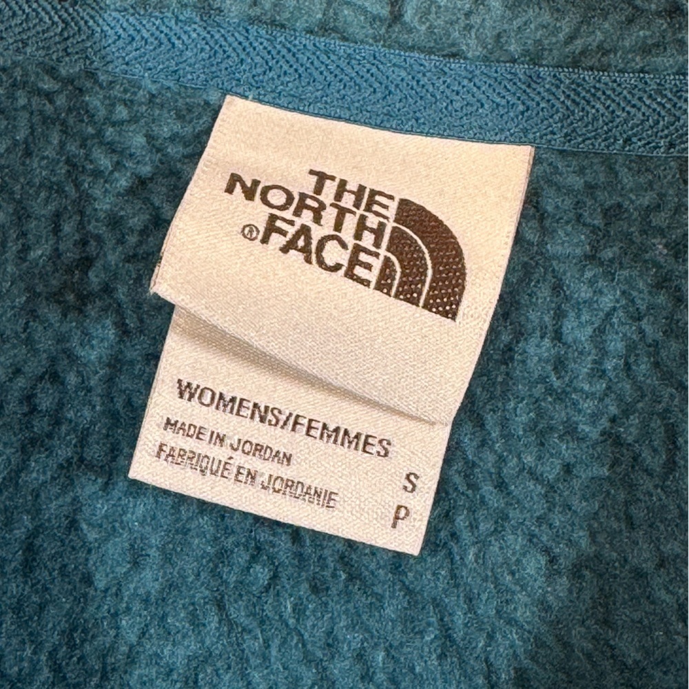 The North Face Women’s Like-New Heather Dark Teal Blue Full-Zip Jacket - Picture 5 of 9